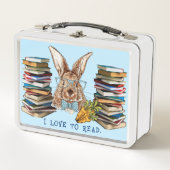 J'Aime Lire - Lunchbox en métal lapin (Devant)