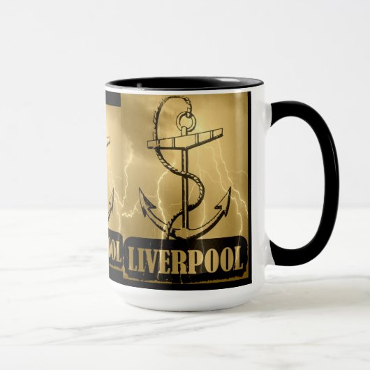 J'aime Liverpool - Vintage Mug (Droite)