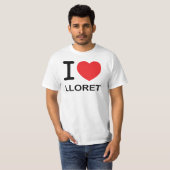 J'aime Lloret - T-shirt de base (Devant entier)