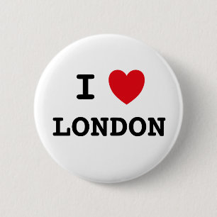J'aime Londres 6 Cm Round Badge