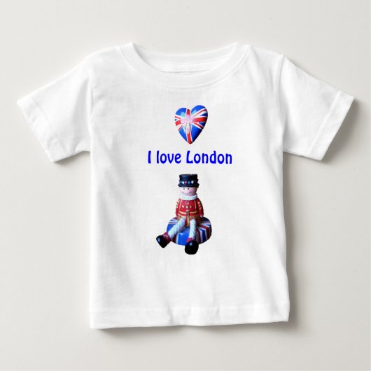 J'aime Londres, t-shirt bébé à manches longues (Devant)