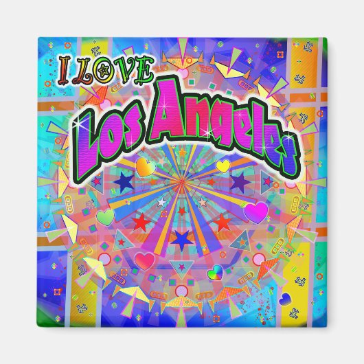 J'AIME Los Angeles Cosmic Unity Magnet (Devant)