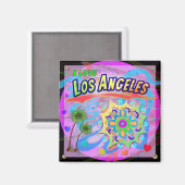 J'AIME Los Angeles VRAI Magnet de Progrès (Recto/Verso)