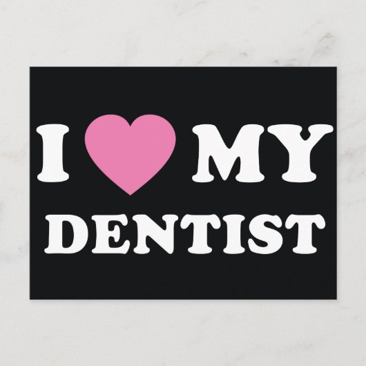 J'Aime Ma Carte Postale Dentist (Devant)