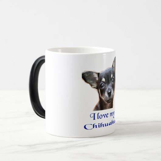 J'aime ma chihuahua Mug magique (Devant gauche)