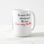 J'Aime Ma Coupe De Mug De Café Bulldog (Devant droit)