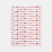 J'aime ma couverture en toison de chien avec les C (Devant)