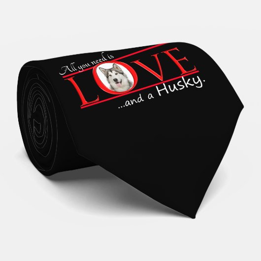 J'aime ma Cravate Husky (Roulé)