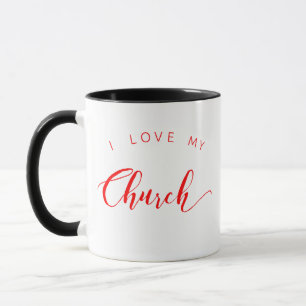 J'aime ma croix de la tasse de café d'église W
