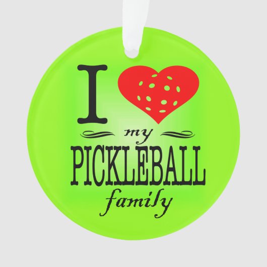 J'aime ma famille de Pickleball (devant)