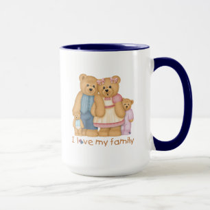 J'Aime Ma Famille, Teddy Bear Mug