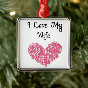 ****J'AIME MA FEMME**** ORNEMENT DE NOËL