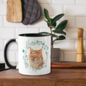 J'aime ma gingembre Chat Wreath Coffee Mug