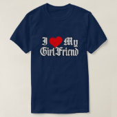 J'aime ma Girlfriend T-shirt (Design devant)