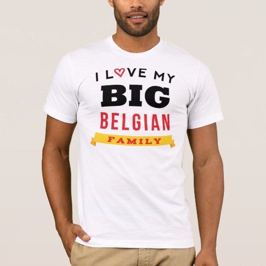 J'aime ma grande idée belge de T-shirt de la (Devant)