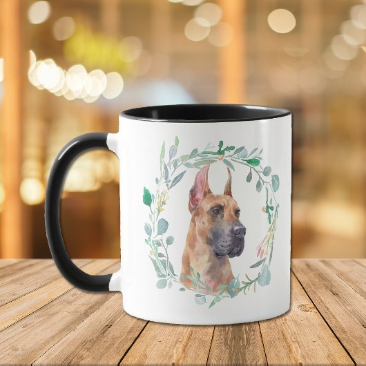 J'Aime Ma Grande Mug De Café Dane Wreath