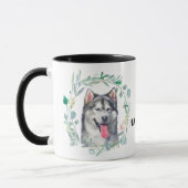 J'aime ma malamue Wreath Coffee Mug (Gauche)