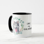 J'aime ma malamue Wreath Coffee Mug (Devant gauche)