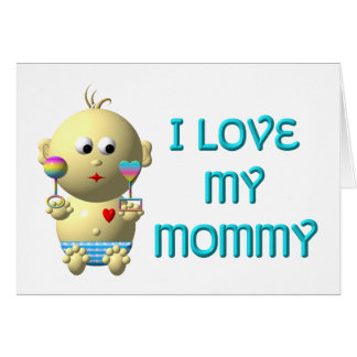J'aime ma maman Bouncing Baby avec le coeur et les