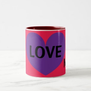 J'AIME ma maman mignonne Coeur Design Café Mug pou