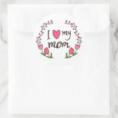 J'aime ma mère Happy Mère's Day Sticker Seal (Sac)