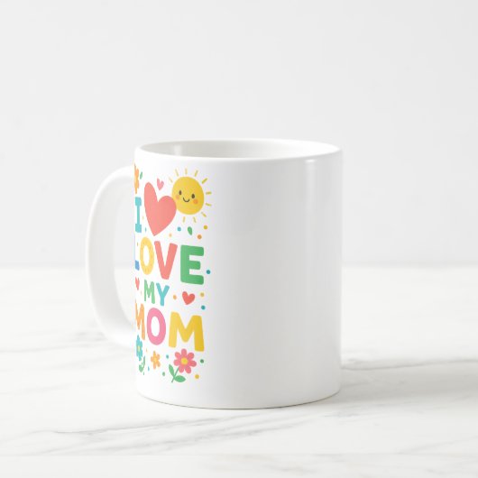 J'Aime Ma Mère Mug (Devant gauche)