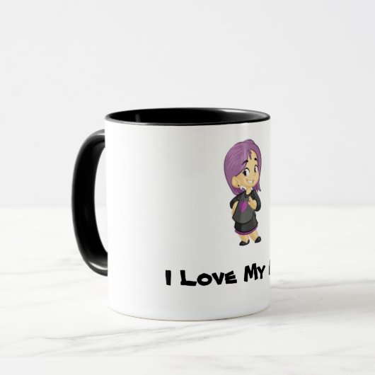 J'Aime Ma Mère Mug (Devant gauche)