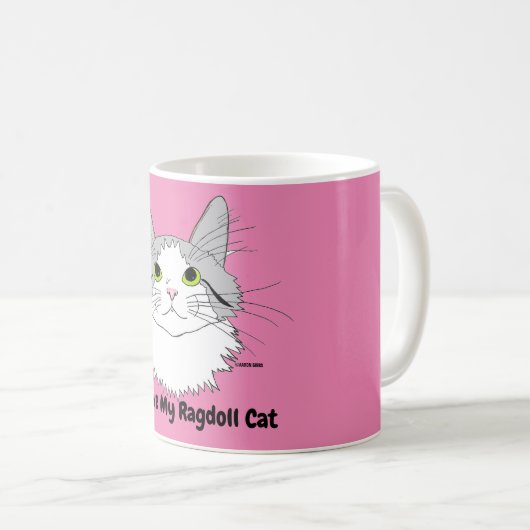 J'Aime Ma Mug Chat Ragdoll (Devant droit)