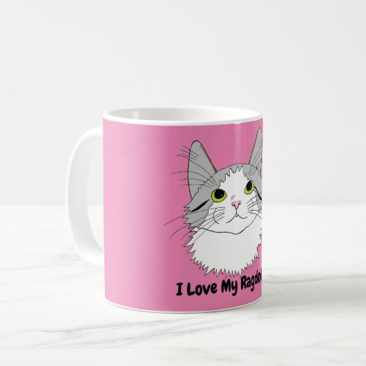 J'Aime Ma Mug Chat Ragdoll (Devant gauche)
