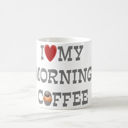 J'Aime Ma Mug De Café Du Matin (Centre)