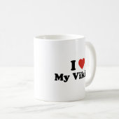 J'Aime Ma Mug De Café Viking (Devant droit)