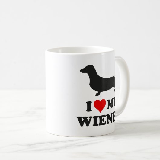 J'Aime Ma Mug De Café Wiener (Devant droit)