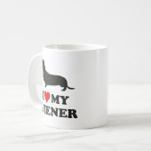 J'Aime Ma Mug De Café Wiener (Devant gauche)