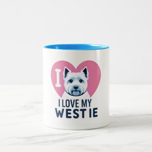 J'Aime Ma Mug De Chien Westie (Centre)