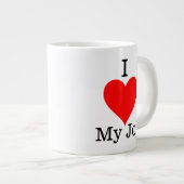 J'Aime Ma Mug De Travail (Devant droit)