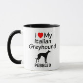 J'Aime Ma Mug Italienne Greyhound Dog (Gauche)