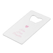 J'aime ma petite amie Custom Pink Valentines Photo (Dos Angle)