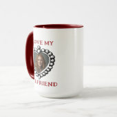 j'aime ma petite amie Photo Mug (Devant gauche)