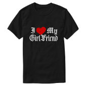 J'aime ma petite amie, t-shirt de relation