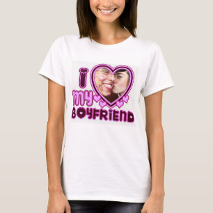 J'Aime Ma Petite Amie T-Shirt Personnalisé