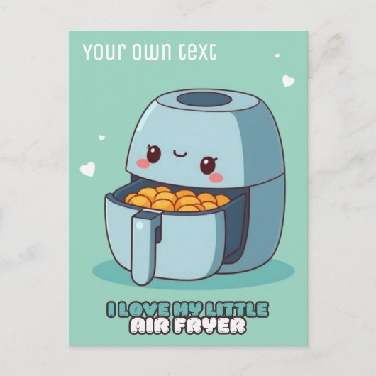 J'aime ma petite carte postale de cuisine de frais (Devant)