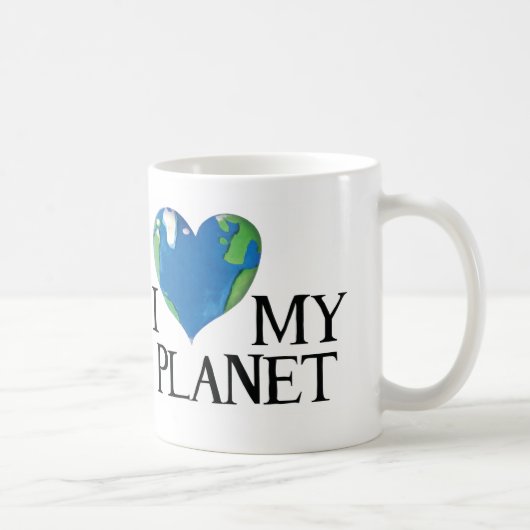 J'aime ma planète mug (Droite)