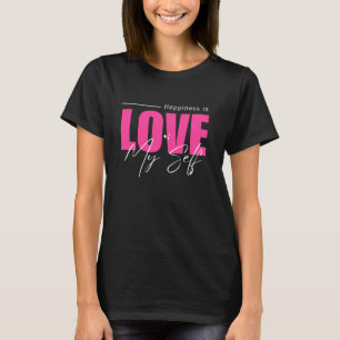J'aime ma propre typographie femmes noir T-shirt