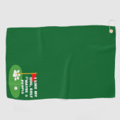 J'Aime Ma Serviette De Golf De Chien | Serviette d (Horizontal)