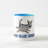 j'aime ma tasse bleue de heeler (Centre)