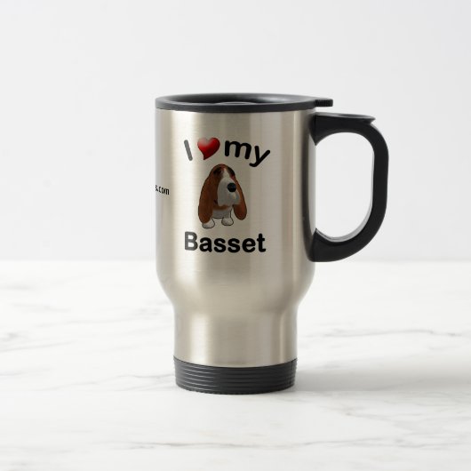 J'aime ma tasse de basset (Droit)