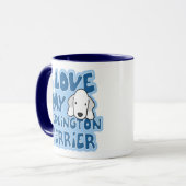 J'aime ma tasse de Bedlington Terrier (Devant gauche)