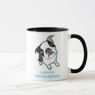 J'aime ma tasse de Boston Terrier