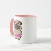 J'aime ma tasse de café de carlin (Devant gauche)
