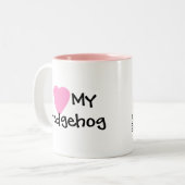 J'aime ma tasse de café de hérisson (Devant gauche)